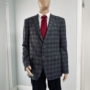 John Varvatos Men's Gray Blazer 46R